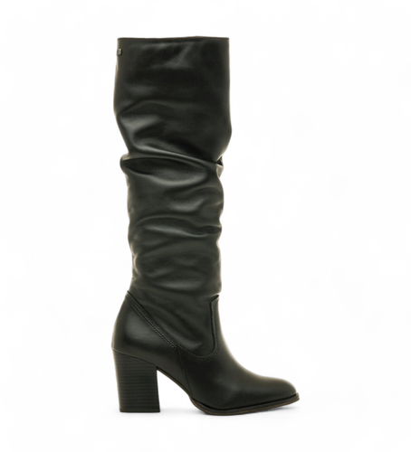 Jolie Leather Boots (36), Cuir, 5 à 8 cm, Fermeture éclair, Casuel - MTNG - Modalova