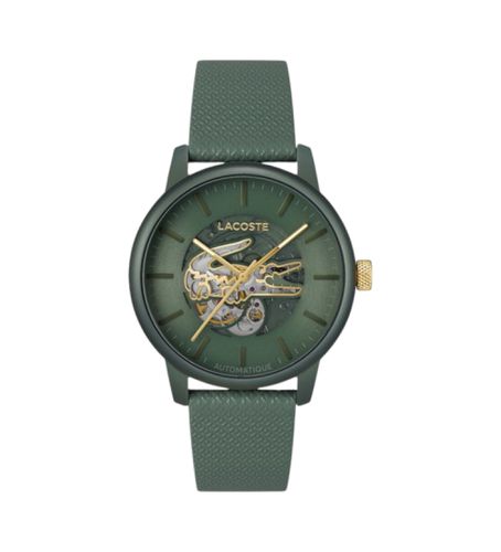 Montre automatique avec bracelet en cuir 12.12 (OSFA), Casuel, Aluminium - Lacoste - Modalova