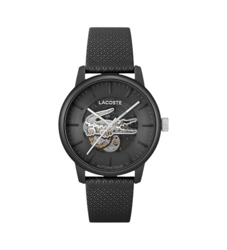 Montre automatique avec bracelet en cuir 12.12 (OSFA), Casuel, Aluminium - Lacoste - Modalova