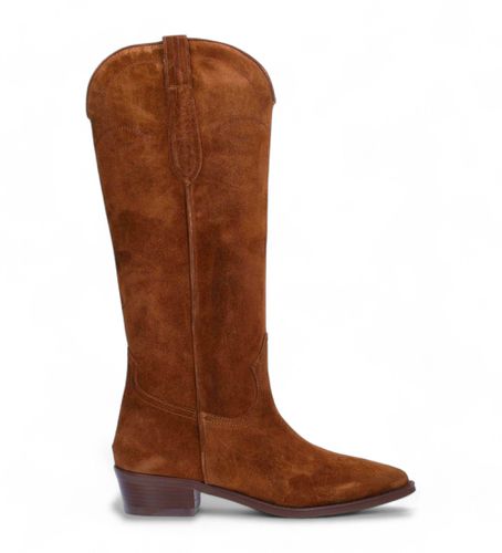 Bottes en cuir marron Cecile (36), 1 à 3 cm, Aucun, Casuel - Alpe - Modalova