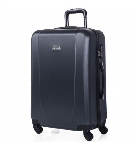 Unisex. 71160-01 Valise de voyage rigide 4 roulettes Trolley Case Medium 71160 -65x44x24cm (OSFA), Casuel, Gris, ABS/Polyca - ITACA - Modalova