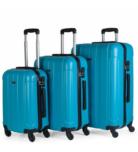 Unisex. 771100-02 Ensemble de bagages rigides à 4 roues 771100 -55x37x20cm (OSFA), Bleu, Casuel, ABS/Polycarbonate, Big, Moy - ITACA - Modalova