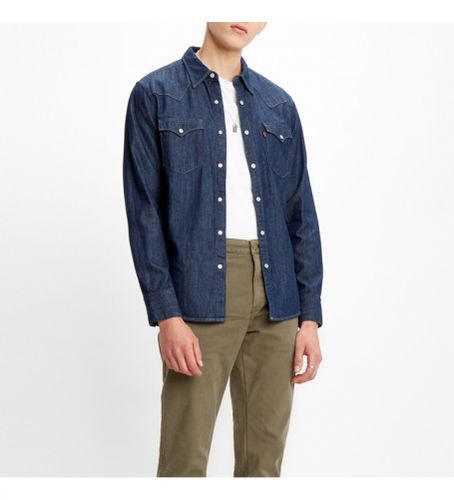 Til mænd. 85744-0000 Bartstow western skjorte navy (S ), Casual, Bomuld, Lange ærmer, Bæredygtig - Levi's - Modalova