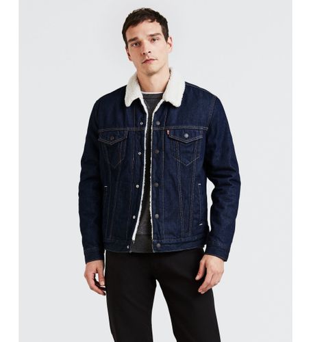 Til mænd. 16365-0084 Type 3 Sherpa Jacket navy (M), Casual, Bomuld, Bæredygtig - Levi's - Modalova