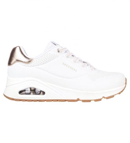 Til kvinder. 155196 Uno Shimmer Away Sneakers (36), Stof, 3-5 cm, Blonder, Casual - Skechers - Modalova