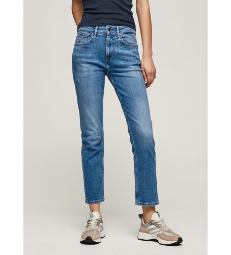 Til kvinder. PL204164GW3 Jean Mary (24/30), Casual, Denim, Økologisk bomuld, Bæredygtig - Pepe Jeans - Modalova