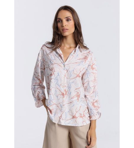 Til kvinder. 3608746 Bluse med print med lange ærmer (L), Casual, Viscose - Victorio & Lucchino, V&L - Modalova