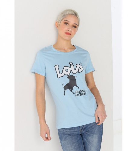 Til kvinder. 422042139 T-shirt 134762 (XS), Casual, Bomuld, Korte ærmer - Lois Jeans - Modalova