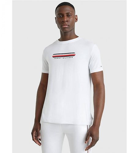 Til mænd. UM0UM02348 Signature T-shirt (S), Casual, Modal, Korte ærmer, Bæredygtig - Tommy Hilfiger - Modalova