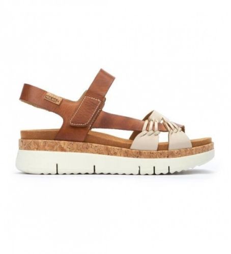 Til kvinder. W4N-0968C1 Palma brune sandaler -Vægt kile 4.5cm (36), 3-5 cm, Velcro, Casual - Pikolinos - Modalova
