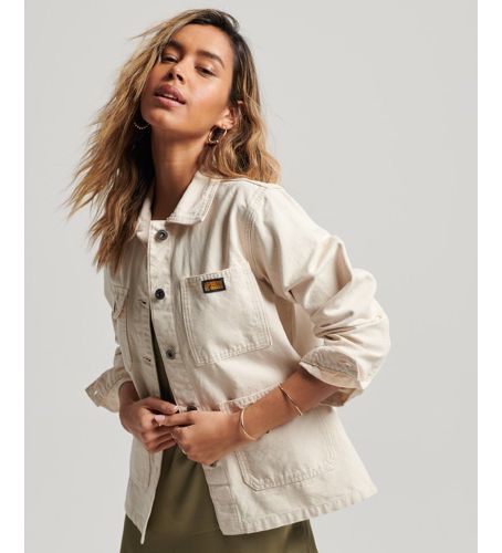 Til kvinder. W5011473A Vintage Chore jakke (XS), Casual, Bomuld, Lange ærmer - Superdry - Modalova