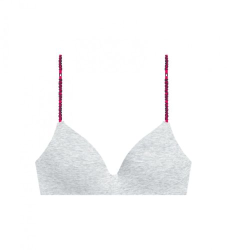 Til kvinder. UW0UW02413 Triangel-bh med påskrift (80A), Afslappet, Bomuld - Tommy Hilfiger - Modalova