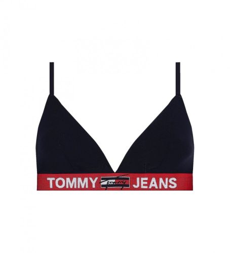 Til kvinder. UW0UW02721 Bralette bh uden polstring og navy band (XS), Afslappet, Økologisk bomuld, Bæredygtig - Tommy Hilfiger - Modalova