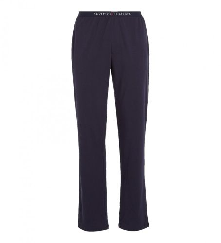 Til mænd. UM0UM02889 Bukser med navyfarvet linning med logo (S), Afslappet, Bomuld - Tommy Hilfiger - Modalova