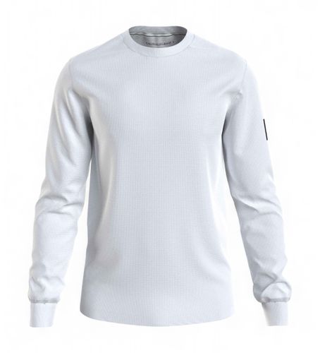 Til mænd. J30J323485 Vaffel-sweatshirt (XXS), Casual, Lange ærmer, Økologisk bomuld, Bæredygtig - Calvin Klein Jeans - Modalova