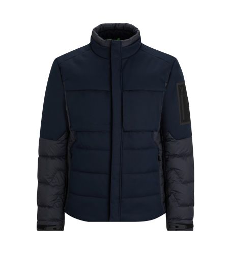 Til mænd. 50498918 Navy Lisk-jakke (XXL), Casual, Polyester, Lange ærmer - BOSS - Modalova