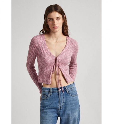 Til kvinder. PL702012 Danica Cardigan rødbrun (M), Casual, Bomuld, Lange ærmer - Pepe Jeans - Modalova