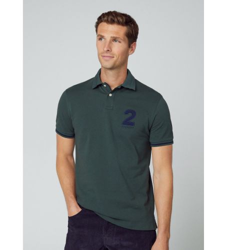 Til mænd. HM563196 Heritage Polo shirt nummer (L), Casual, Bomuld, Korte ærmer - Hackett London - Modalova