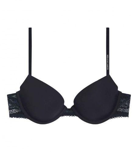 Til kvinder. UW0UW02420 Skræddersyet bh i meget mørk navy (75A), Nylon - Tommy Hilfiger - Modalova