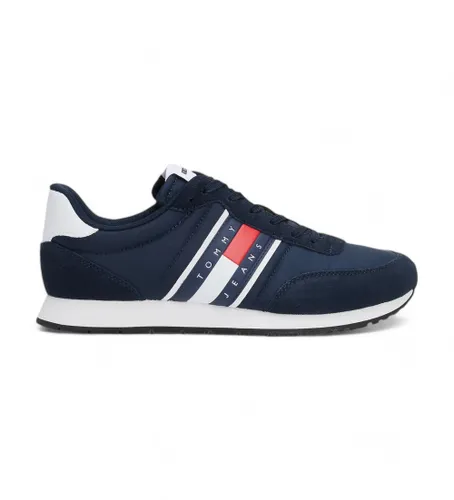 Til mænd. EM0EM01351 Træningssko Runner navy (43), Fast, Blonder, Casual, , Genanvendt polyester - Tommy Jeans - Modalova