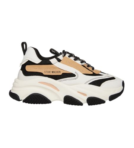 Til kvinder. SM19000033 Possession-E , sorte lædersko -Platformhøjde 7 cm (39), Hvid, 5-8 cm, Blonder, Casual - Steve Madden - Modalova