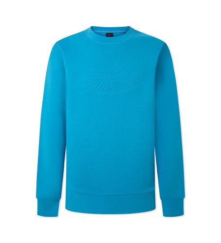 Til mænd. HM581225 Am præget sweatshirt (S), Casual, Bomuld, Lange ærmer - Hackett London - Modalova