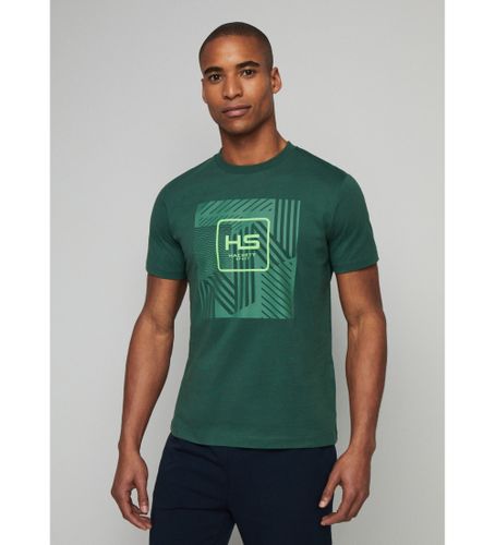 Til mænd. HM500801 Hs grafisk T-shirt (L), Casual, Bomuld, Korte ærmer - Hackett London - Modalova