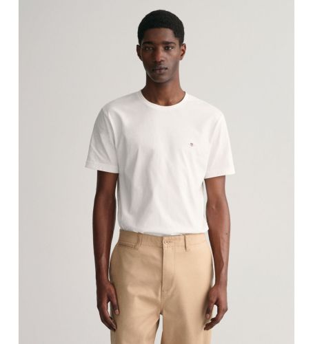 Til mænd. 2003184 T-shirt Regular Fit Shield (XL), Casual, Bomuld, Korte ærmer, Bæredygtig - Gant - Modalova