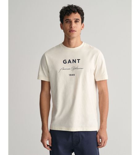 Til mænd. 2013070 Script grafisk T-shirt (XXL), Casual, Bomuld, Korte ærmer - Gant - Modalova