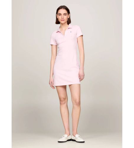 Til kvinder. WW0WW37853 Kjole polo1985 slim (S), Casual, Korte ærmer, Økologisk bomuld, Bæredygtig - Tommy Hilfiger - Modalova