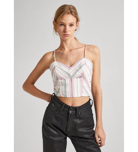 Til kvinder. PL304826 Top Priscila (XS), Casual, Linned, Uden ærmer/stropper - Pepe Jeans - Modalova