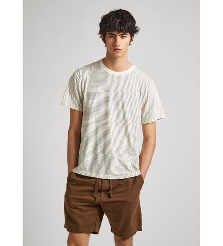 Til mænd. PM509387 Carlisle T-shirt (S), Casual, Bomuld, Korte ærmer, Bæredygtig - Pepe Jeans - Modalova