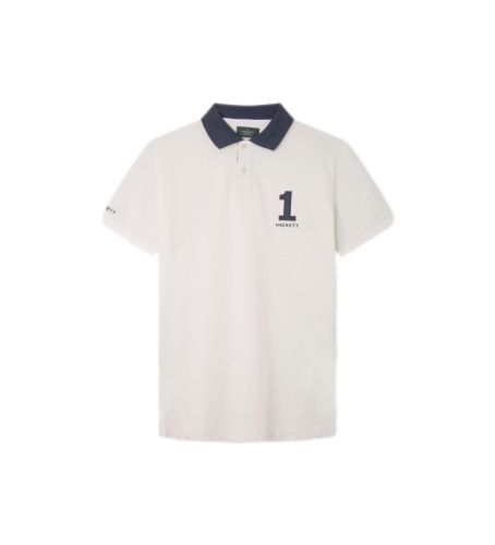 Til mænd. HM563264 Heritage poloshirt med hvidt panel (S), Casual, Bomuld, Korte ærmer - Hackett London - Modalova