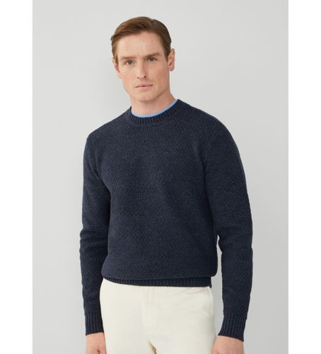 Til mænd. HM703107 Denim Crew Sweater navy (M), Casual, Bomuld - Hackett London - Modalova