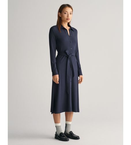 Til kvinder. 4200746 Slim fit skjortekjole i strik (M), Casual, Viscose, Lange ærmer - Gant - Modalova