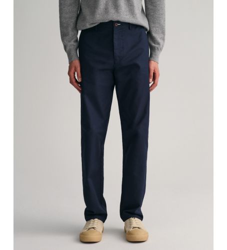 Til mænd. 1505250 Regular Fit Tech Prep chino-bukser navy (29/34), Casual, Bomuld, Økologisk bomuld - Gant - Modalova