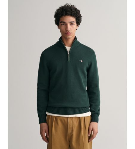 Til mænd. 8030170 Pullover med halv lynlås Casual (S), Bomuld, Lange ærmer - Gant - Modalova