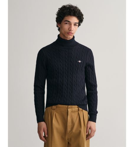 Til mænd. 8050607 Navy rullekravetrøje (M), Casual, Bomuld - Gant - Modalova