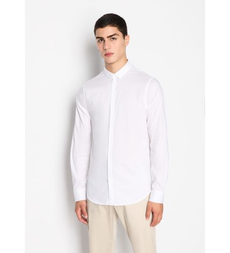Til mænd. 8NZC49ZNYXZ1100 Klassisk skjorte (L), Casual, Lange ærmer, Lyocell - Armani Exchange - Modalova