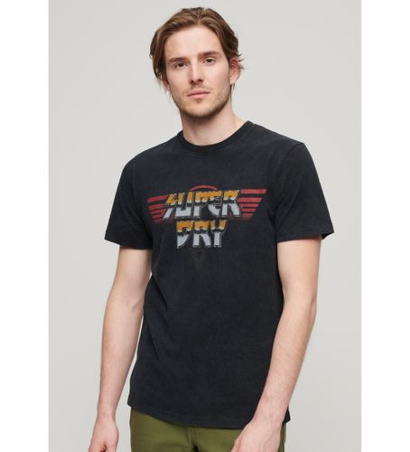 Til mænd. M1011981A grafisk rock-t-shirt (L), Casual, Bomuld, Korte ærmer - Superdry - Modalova