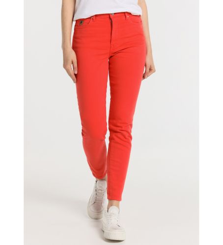 Til kvinder. 201082342 Bukser farve highwaist skinny ankle - Medium talje 5 lommer (26), Casual, Bomuld - Lois Jeans - Modalova