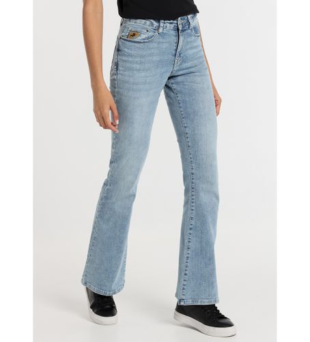 Til kvinder. 207682605 Jeans push up flare - Mid rise håndklæde (25), Casual, Bomuld, Denim - Lois Jeans - Modalova