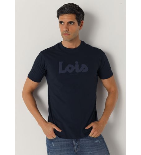 Til mænd. 157253322 Navy kortærmet t-shirt (S), Casual, Bomuld, Korte ærmer - Lois Jeans - Modalova