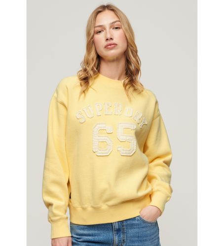 Til kvinder. W2012102A Løs sweatshirt med applikation Athletic (XS), Casual, Bomuld, Lange ærmer - Superdry - Modalova