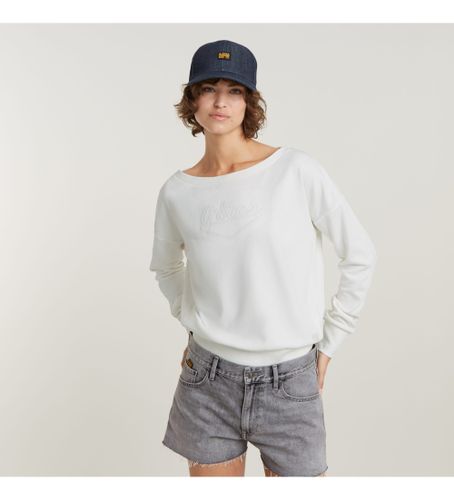 Til kvinder. D24579-A970-1284 Sweatshirt båd (XXS), Casual, Lange ærmer, Økologisk bomuld, Bæredygtig - G-Star - Modalova