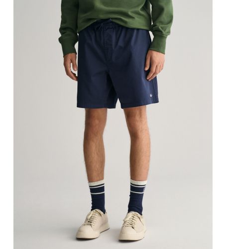 Til mænd. 205075 Shorts med logo og snoretræk navy (L), Casual, Bomuld, Blå - Gant - Modalova