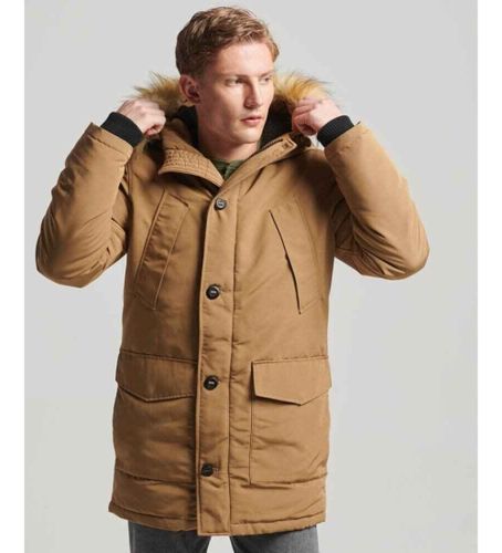 Til mænd. M5011741A Parka med hætte i imiteret pels Everest (S), Casual, Polyester, Bæredygtig - Superdry - Modalova