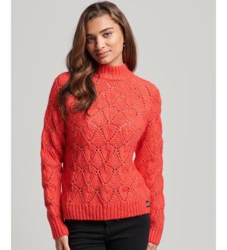 Til kvinder. W6110505A pointelle-strikket trøje (M), Casual, Akryl - Superdry - Modalova