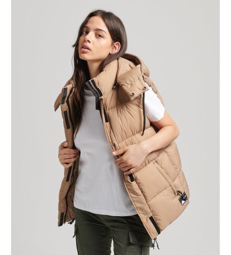 Til kvinder. W5011502A Kort quiltet vest Touchline (M), Casual, Genanvendt polister, Bæredygtig - Superdry - Modalova