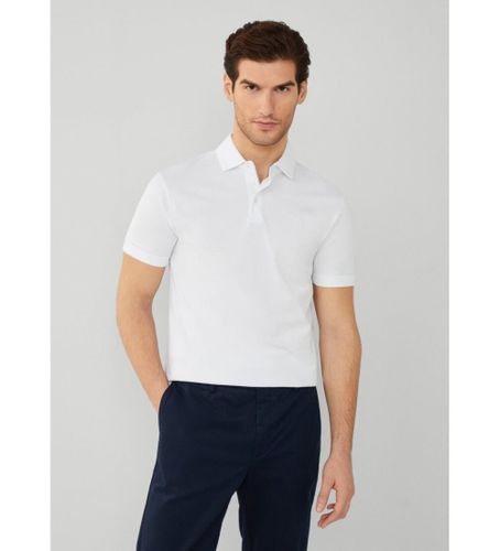 Til mænd. HM563205 Poloshirt i pimabomuld, (L), Blå, Casual, Korte ærmer - Hackett London - Modalova